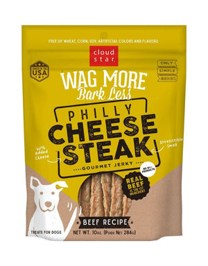 CLOUD STAR Philly Cheese Steak Jerky Dog Treat 10OZ