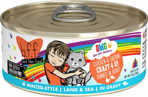 BFF OMG Chicken & Salmon Crazy For You Canned Cat Food Case