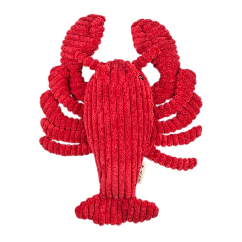TALL TAILS Plush Lobster Crunch Dog Toy 14 IN