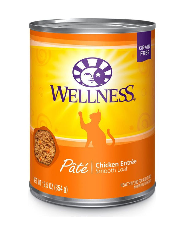 WELLNESS Complete Health Pate Chicken Canned Cat Food CASE