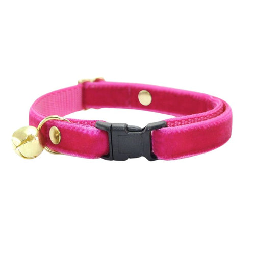 MADE BY CLEO Cat Collar Velvet Azaela