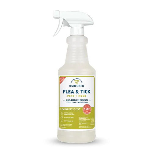 WONDERCIDE Flea and Tick Spray Pets + Home Lemongrass