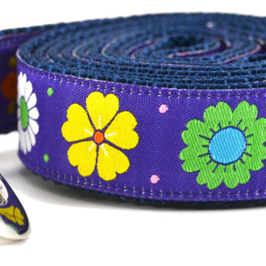 SIX POINT PET Daisy Chain Leash Purple