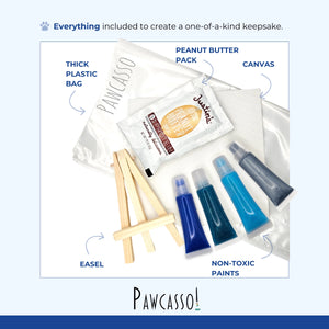 PAWCASSO ART CO Mess-Free Dog Painting Kit