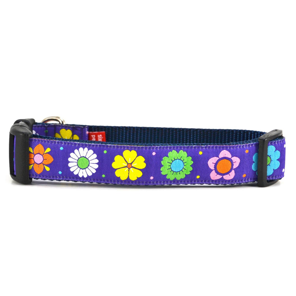 SIX POINT PET Daisy Chain Dog Collar Purple