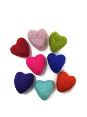 KARMA CAT Felt Hearts Cat Toy