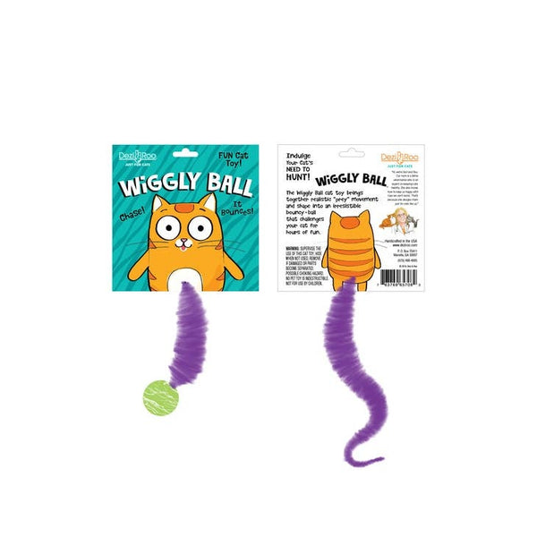 DEZI & ROO Wiggly Ball Cat Toy Solid Marbled