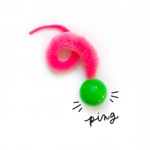 DEZI & ROO Wiggly Ping Cat Toy