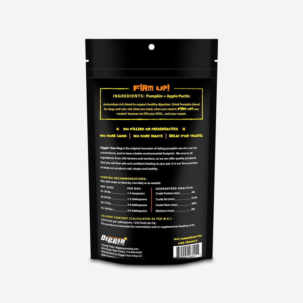 DIGGIN YOUR DOG Firm Up Dehydrated Pumpkin Supplement
