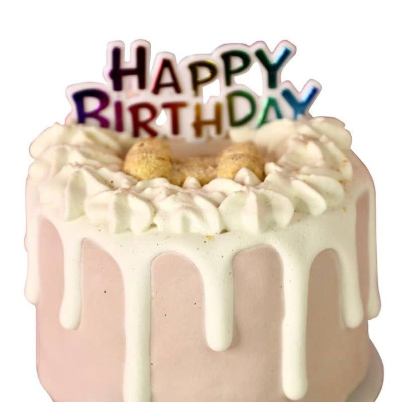 DOG CAKE BAKERY Birthday Drip Cake Neutral