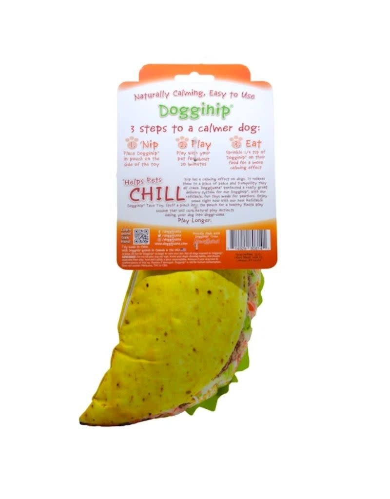 DOGGIJUANA Get the Munchies Refillable Taco Dog Toy