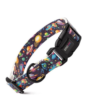 DOGLINE Biothane Waterproof Quick Release Buckle Collar Space