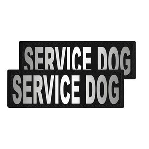 DOGLINE Service Dog Reflective Patch 2pk