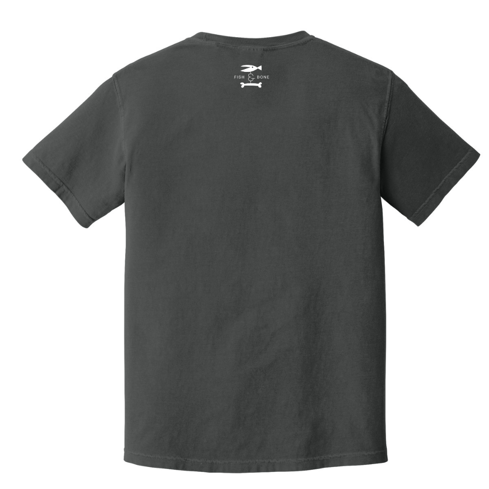 FISH & BONE Dogs Not Bombs T-shirt Graphite