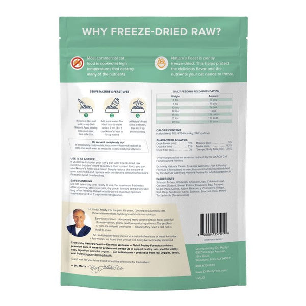 DR MARTY Cat Nature's Feast Essential Fish & Poultry Freezedried