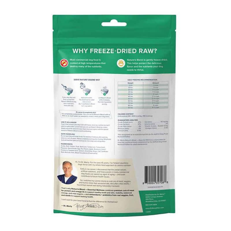 DR MARTY Dog Nature's Blend Essential Wellness Freezedried