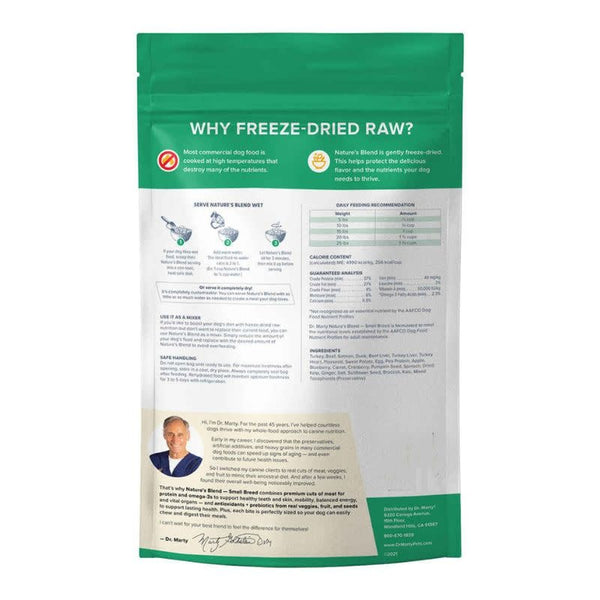 DR MARTY Dog Nature's Blend Small Breed Freezedried