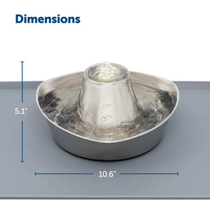 DRINKWELL by PETSAFE Seaside Stainless Pet Fountain