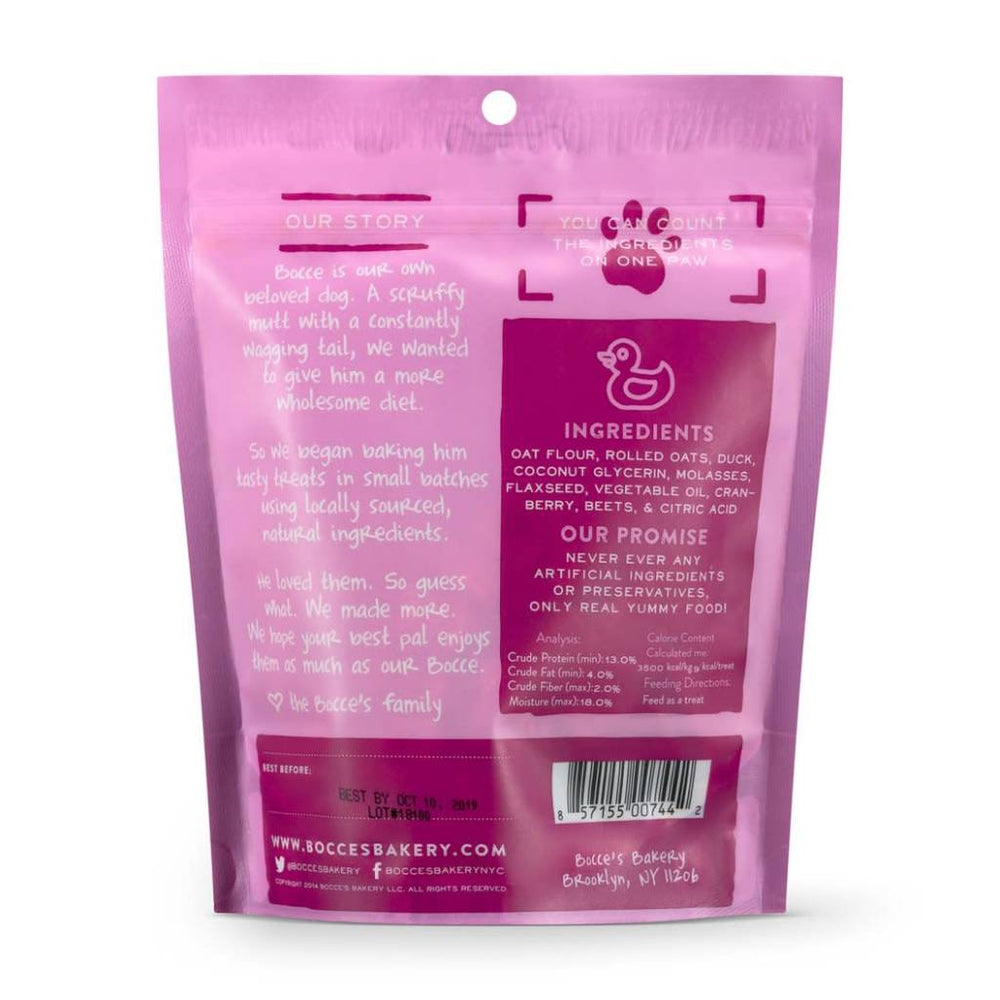 BOCCE'S Soft and Chewy Dog Treat 6 oz Duck