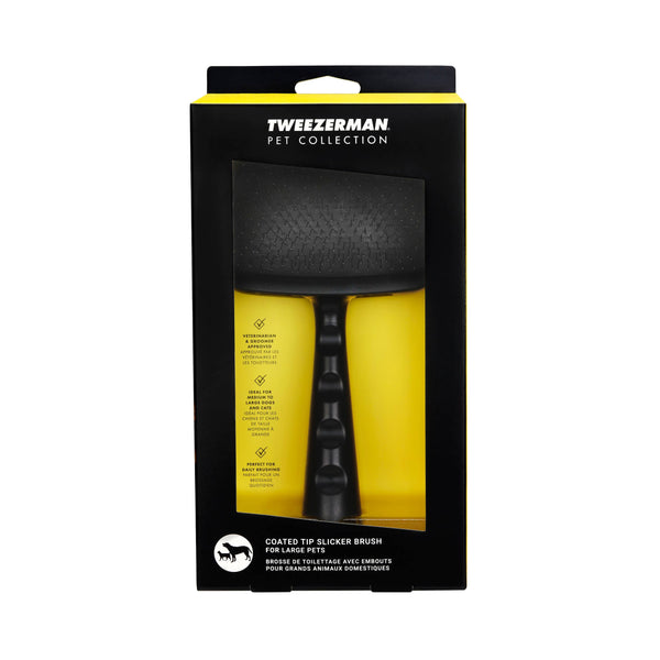 TWEEEZERMAN PET Large Coated Tip Slicker Brush