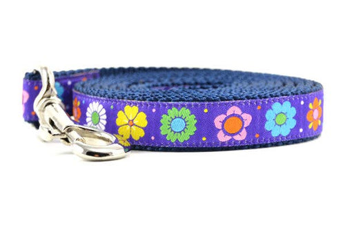 SIX POINT PET Daisy Chain Leash Purple