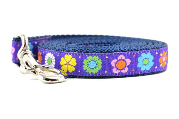 SIX POINT PET Daisy Chain Leash Purple