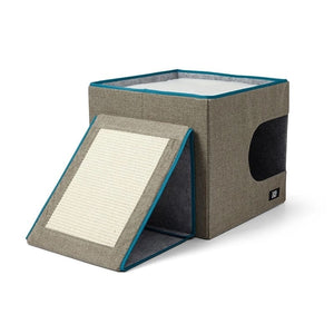 TRAVEL CAT The Cat-Teau Collapsible Cat Condo and Scratcher
