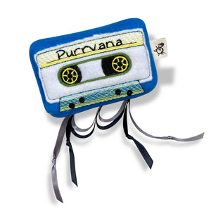 CROCHET KITTY Catnip Cassette Tape Cat Toy