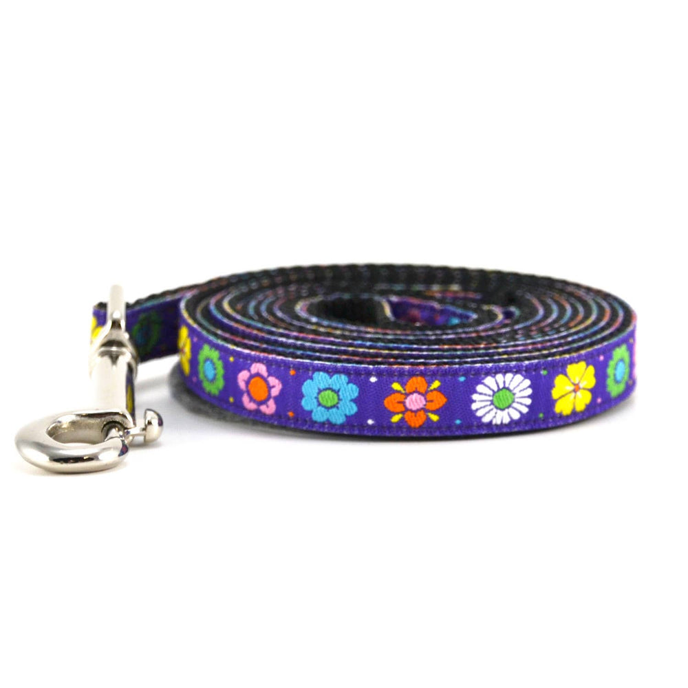 SIX POINT PET Daisy Chain Leash Purple