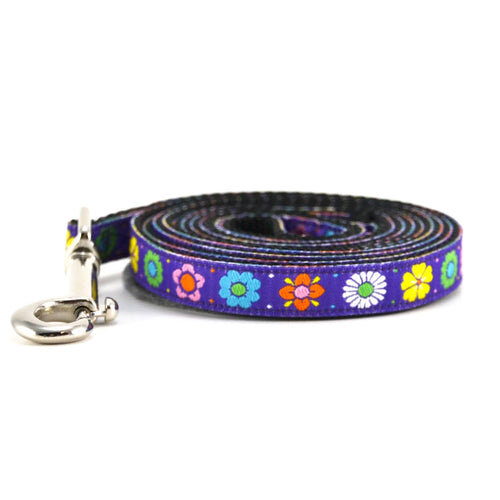 SIX POINT PET Daisy Chain Leash Purple