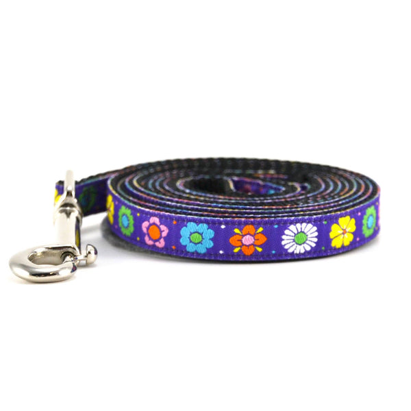 SIX POINT PET Daisy Chain Leash Purple