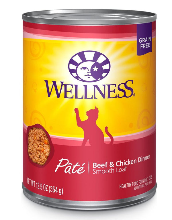 WELLNESS Beef and Chicken Canned Cat Food