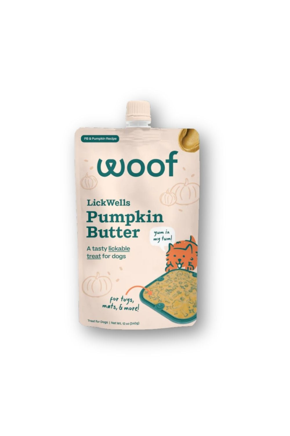 WOOF Pumpkin Butter Lickwells 12oz
