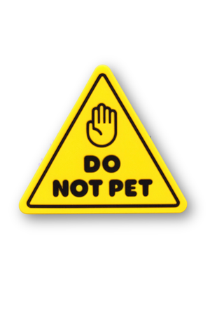 JIBY Do Not Pet Dog Charm