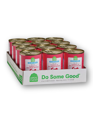 OPEN FARM Hearty Stew Turkey and Salmon Dog Food 12.5 OZ CASE/12