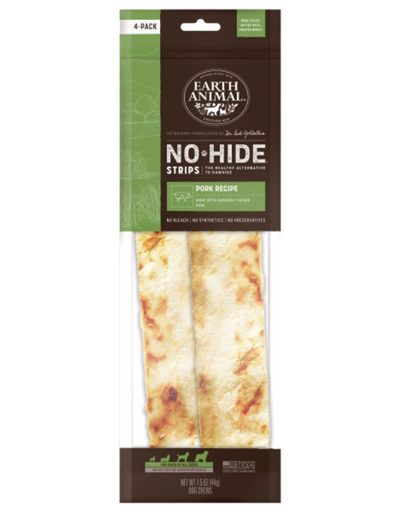 EARTH ANIMAL No-Hide Pork Strips 4PK