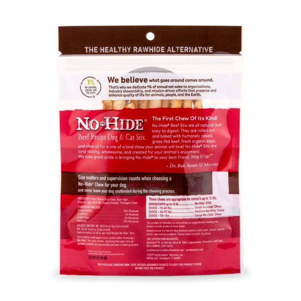 EARTH ANIMAL No-Hide Stix Beef Single