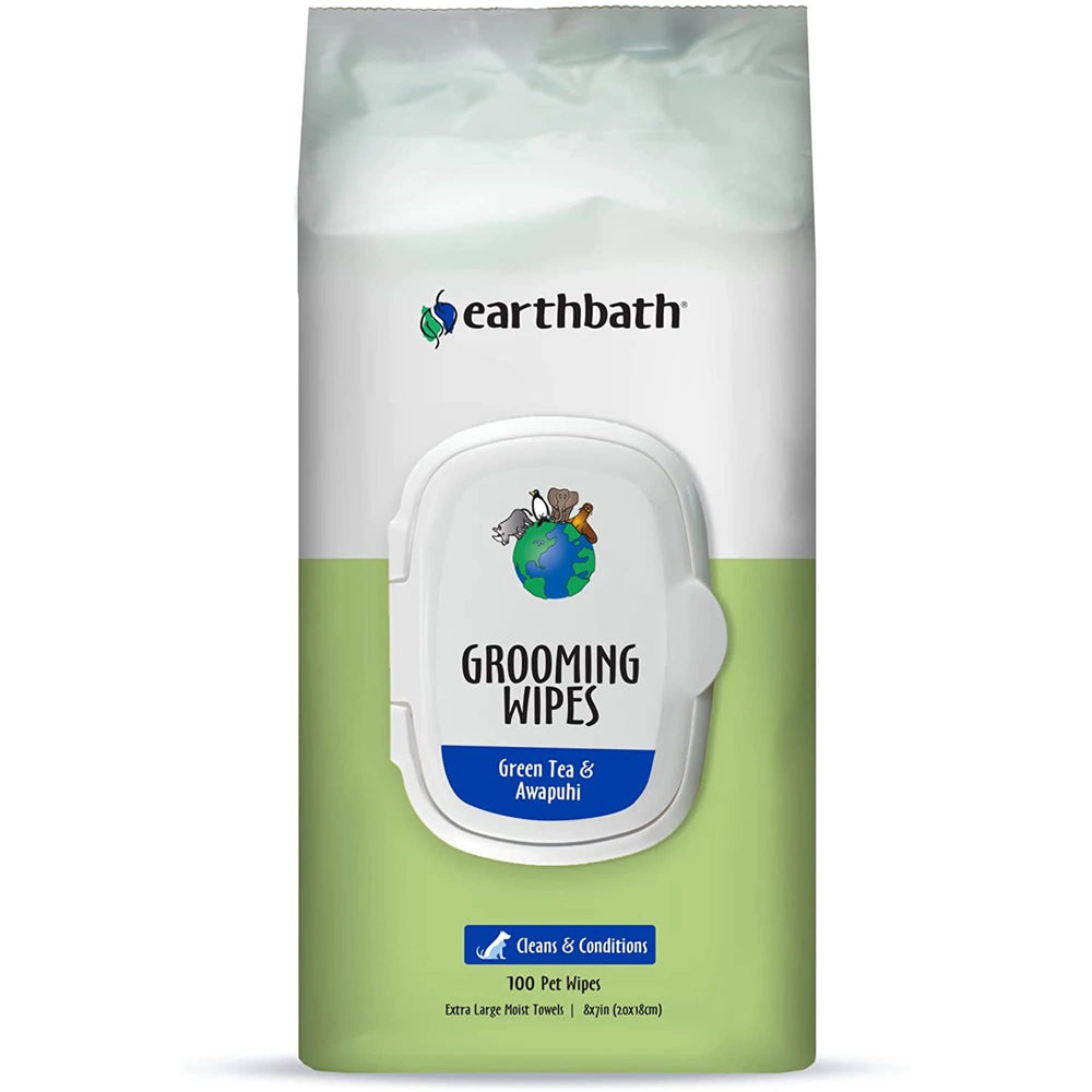 EARTHBATH Dog Wipe Green Tea 100ct