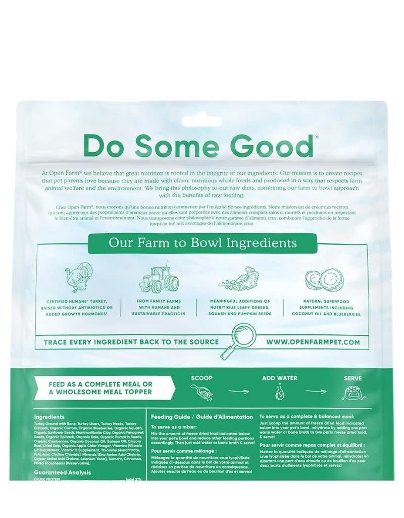 OPEN FARM Freezedried Dog Food Turkey