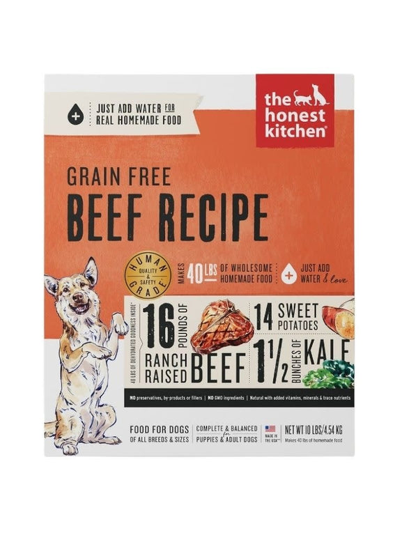 HONEST KITCHEN  Beef Grain-Free Dehydrated Dog Food 10 lb.