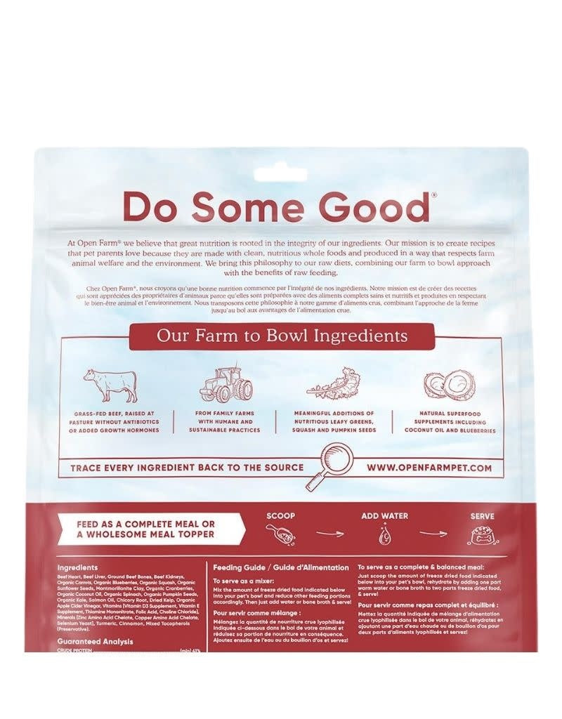 OPEN FARM Freeze-dried Dog Food Beef