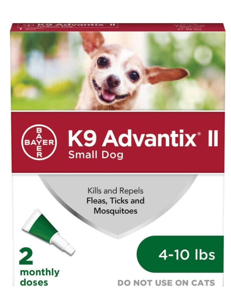 K9 ADVANTIX II Flea and Tick Spot Treatment for Dogs 2pk