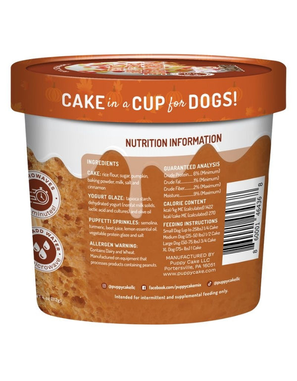 PUPPY CAKE Cuppy Cake Microwave Cake in A Cup Pumpkin Spice