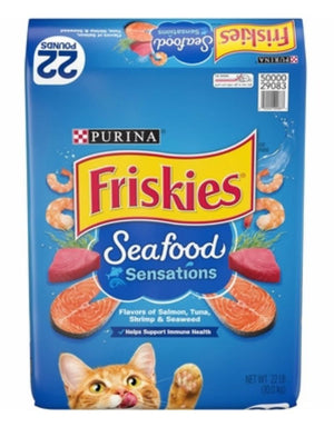 FRISKIES Seafood Sensations DryCat Food Case 22lb.