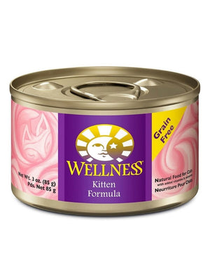 WELLNESS Kitten Canned Cat Food CASE 24/3OZ