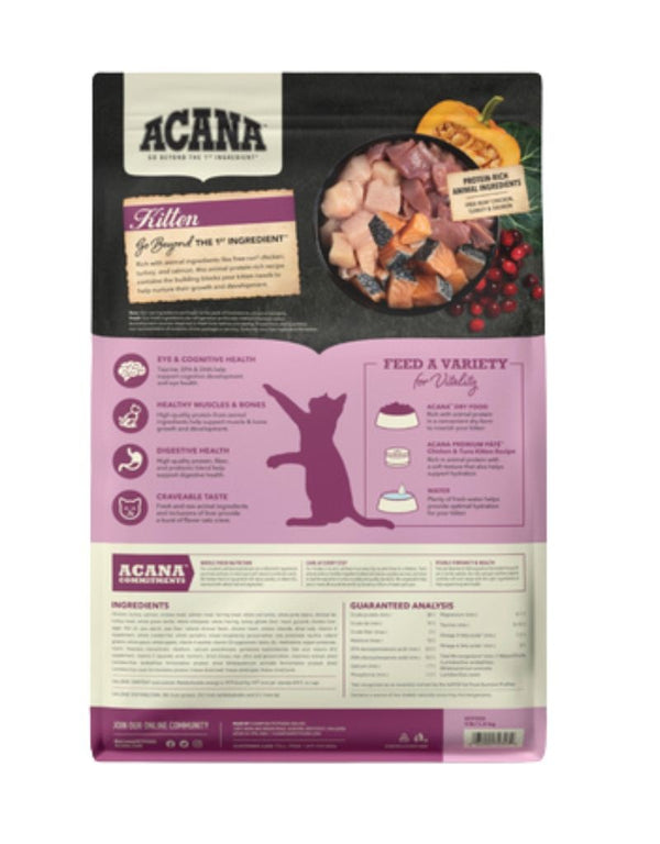 ACANA Highest Protein Dry Kitten Grain-Free Dry Cat Food 4lb