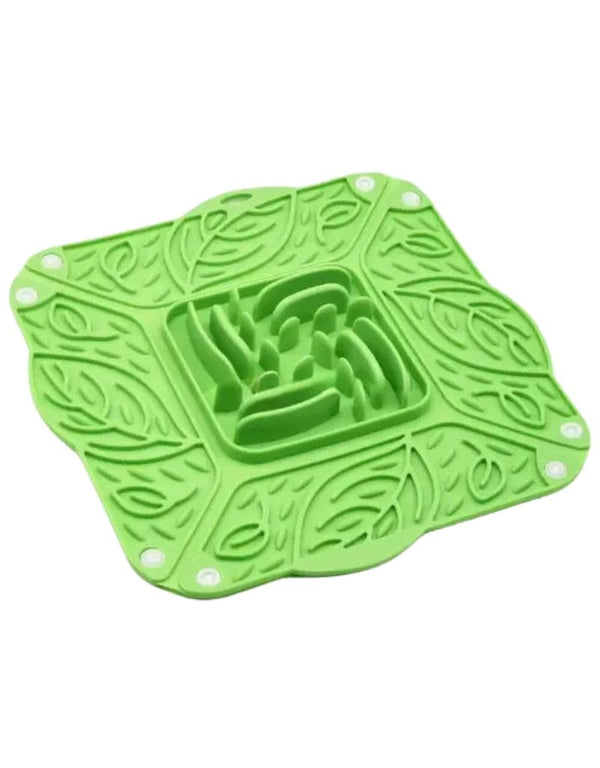 MODERN PET Leafy Maze Collapsible Lick Mat Green