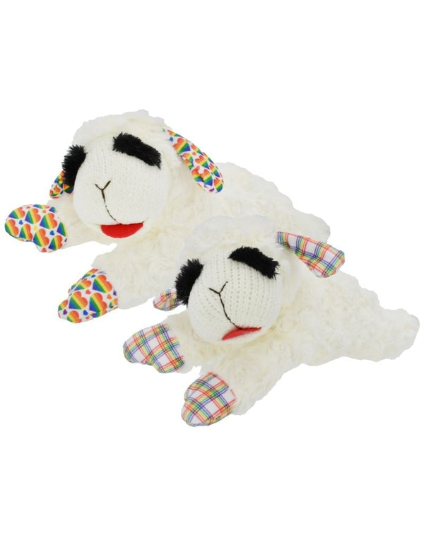 MULTIPET Lamb Chop Rainbow Plush Toy 10.5in