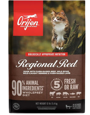 ORIJEN USA Regional Red Grain-Free Dry Cat Food 12 lb.