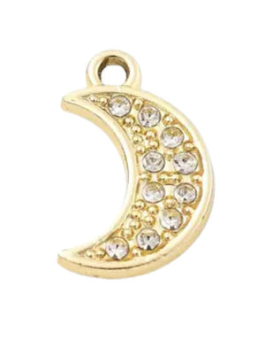 FISH & BONE Gold Moon Charm